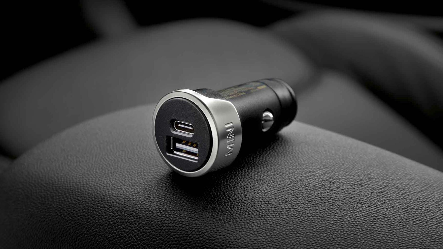 Accessoires MINI – Double chargeur USB pour types A et C